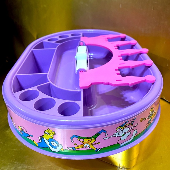 LITTLE PRINCESS VTG 90’s ACCESSORY ORGANIZER HAIR & JEWELRY CASE BY COSMEPAK - Picture 2 of 11